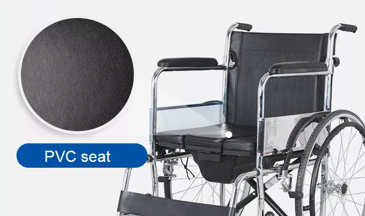 commode chair pvc seat