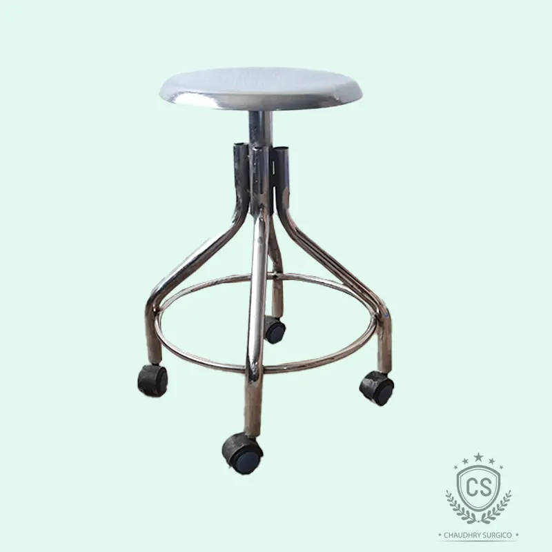 Revolving stool front view