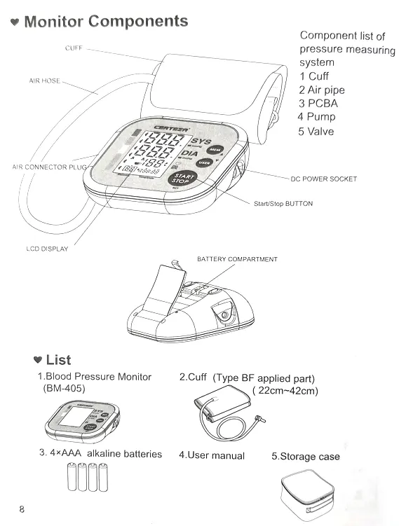 Display-of-Digital-BP-Certeza-BM-405