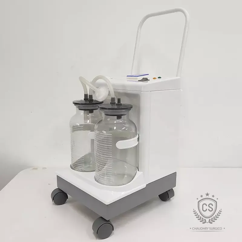 Mobile Electric Suction Machine Yuwell 7A 23D SIDE VIEW