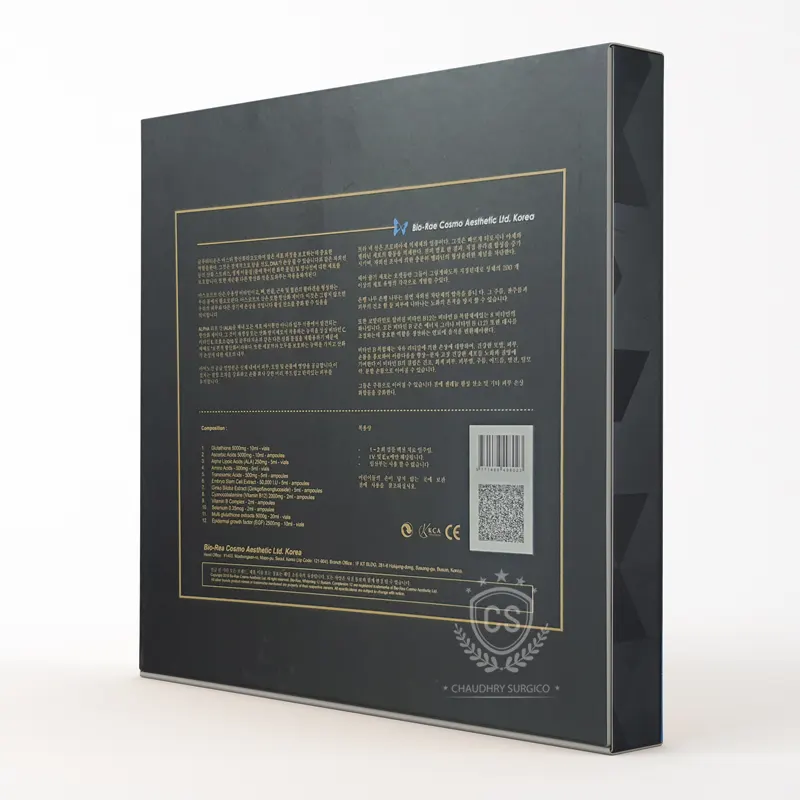 skin whitening injections Bio Rae Complexion 12 - 4 sessions containing Glutathion