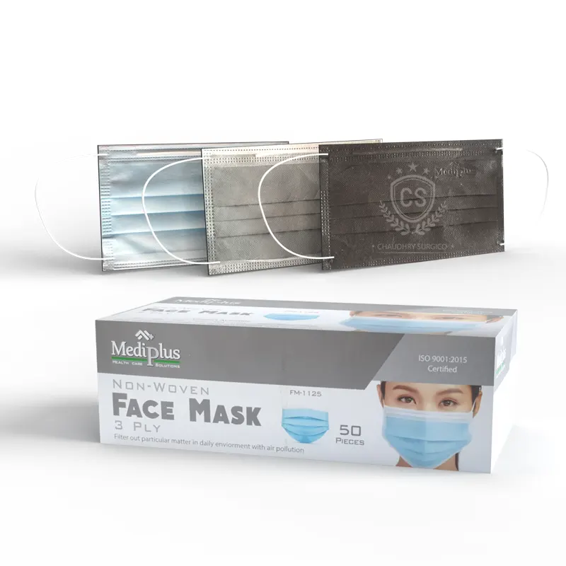 Disposable Surgical Face Mask 3 Ply Mediplus Effective Filtering Of Fine Particles