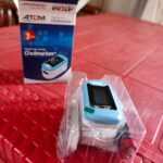 Fingertip Pulse Oximeter Atom AT 875 Blood Oxygen Saturation MonitorFingertip Pulse Oximeter Atom 11