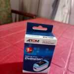 Fingertip Pulse Oximeter Atom AT 875 Blood Oxygen Saturation MonitorFingertip Pulse Oximeter Atom 12