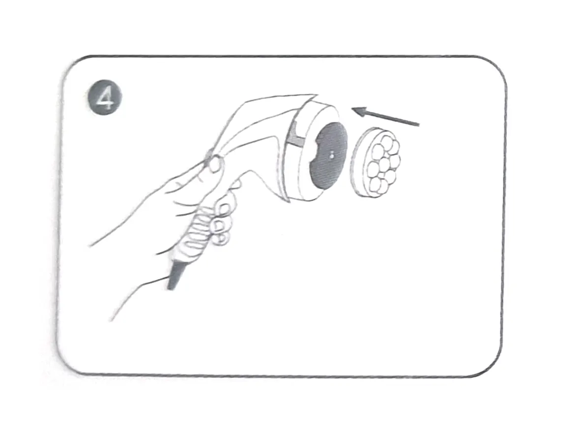 Massager Machine Lifecare LC940 - how to use- step4