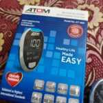 ATOM AT 600 Blood Glucose Monitor Best Quality Glucometeratom Glucometer 2