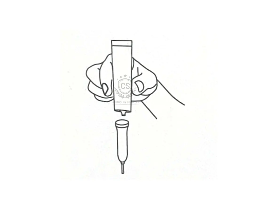 YUWELL Baby Fetal Doppler Step 4 Apply The Medical Ultrasonic Couplant To The Probe