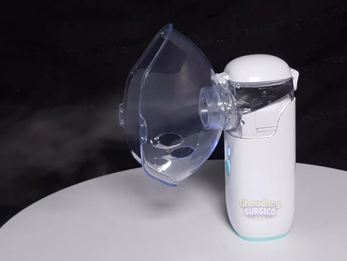 Portable Nebulizer Machine ZH-N3 - step4 - start nebulization of child or adult