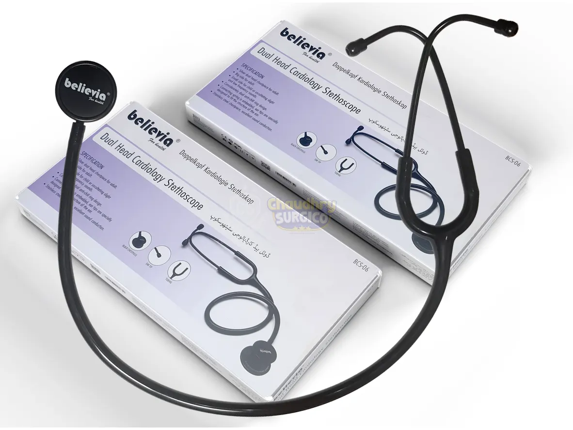 Believia Dual Head Cardiology Stethoscope Black Edition BCS-06 price in Lahore Karachi Islamabad Multan