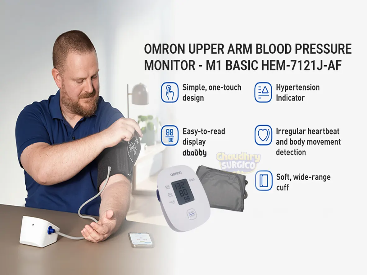 OMRON M1 Basic Digital Upper Arm Blood Pressure Monitor HEM-7121J-F