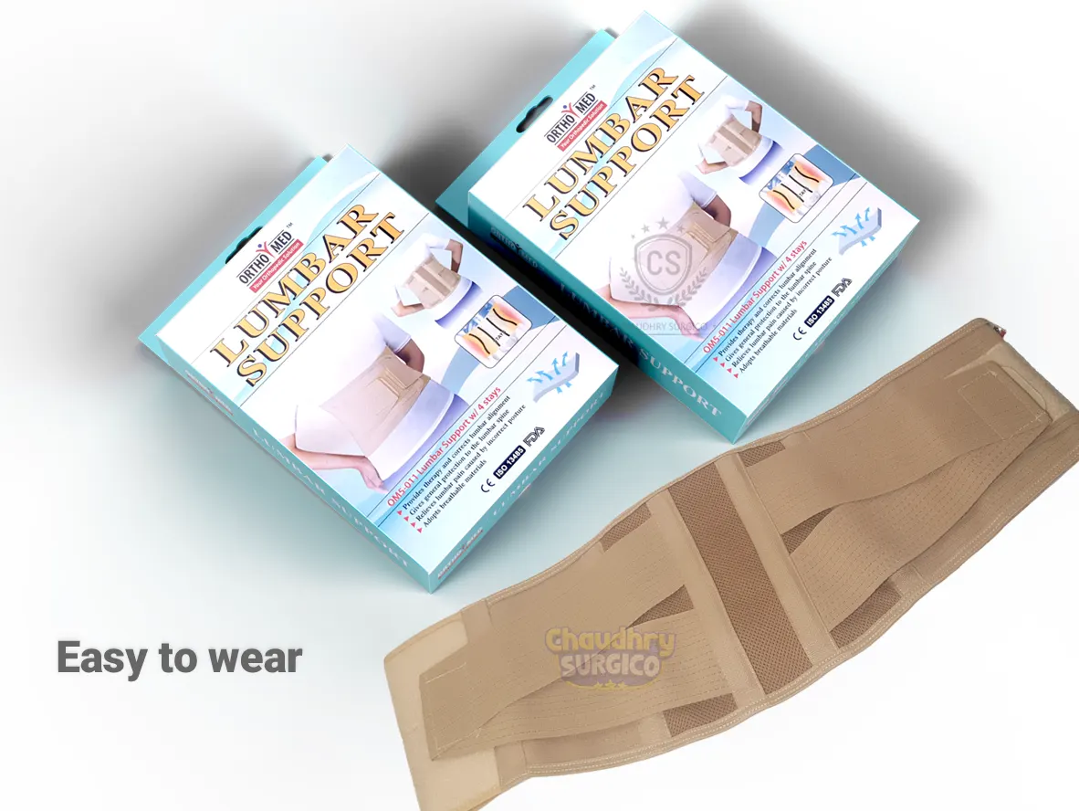 Orthomed lumbosacral belt easy to wear and comfortable