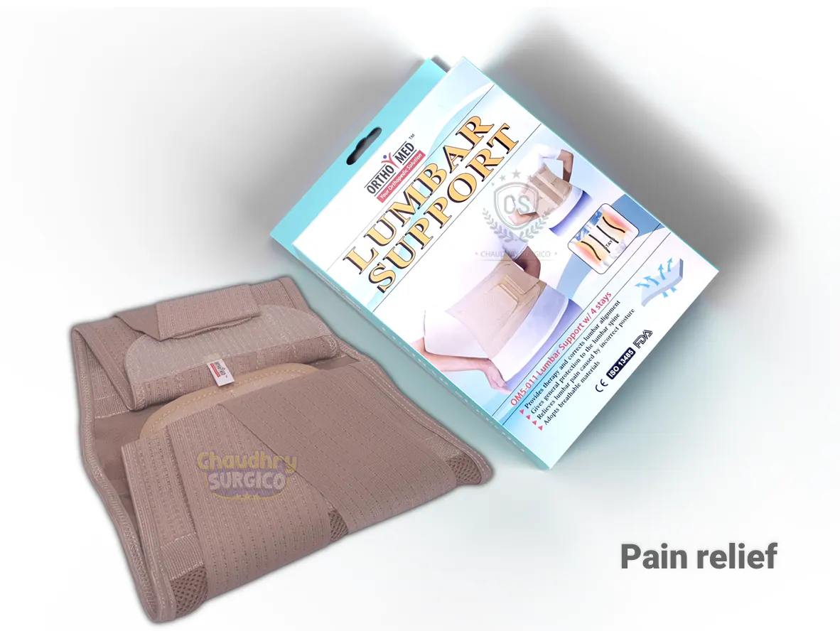 Orthomed Lumbosacral belt for back pain relief and corrects lumbar alignment