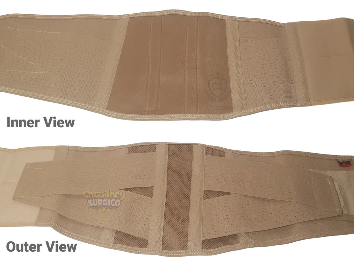 Orthomed Lumbosacral belt inner and outer view