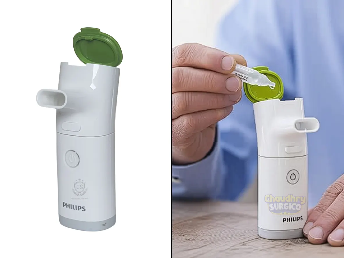 Portable Nebulizer Machine Philips Innospire GO How To Use Step 2 Add Medication